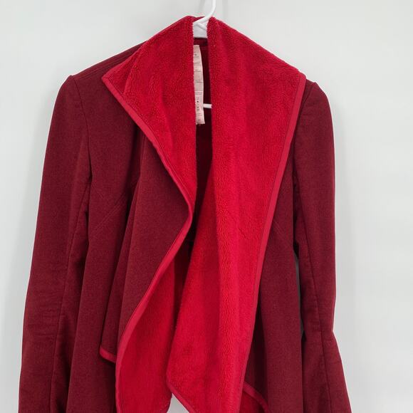 Lululemon Presence Of Mind Jacket Deepest Cranberry Jacket Red Women's Size 4 - Picture 6 of 12